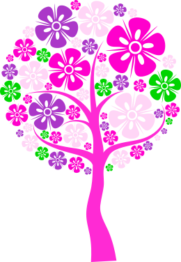 pink paper blossoms logo